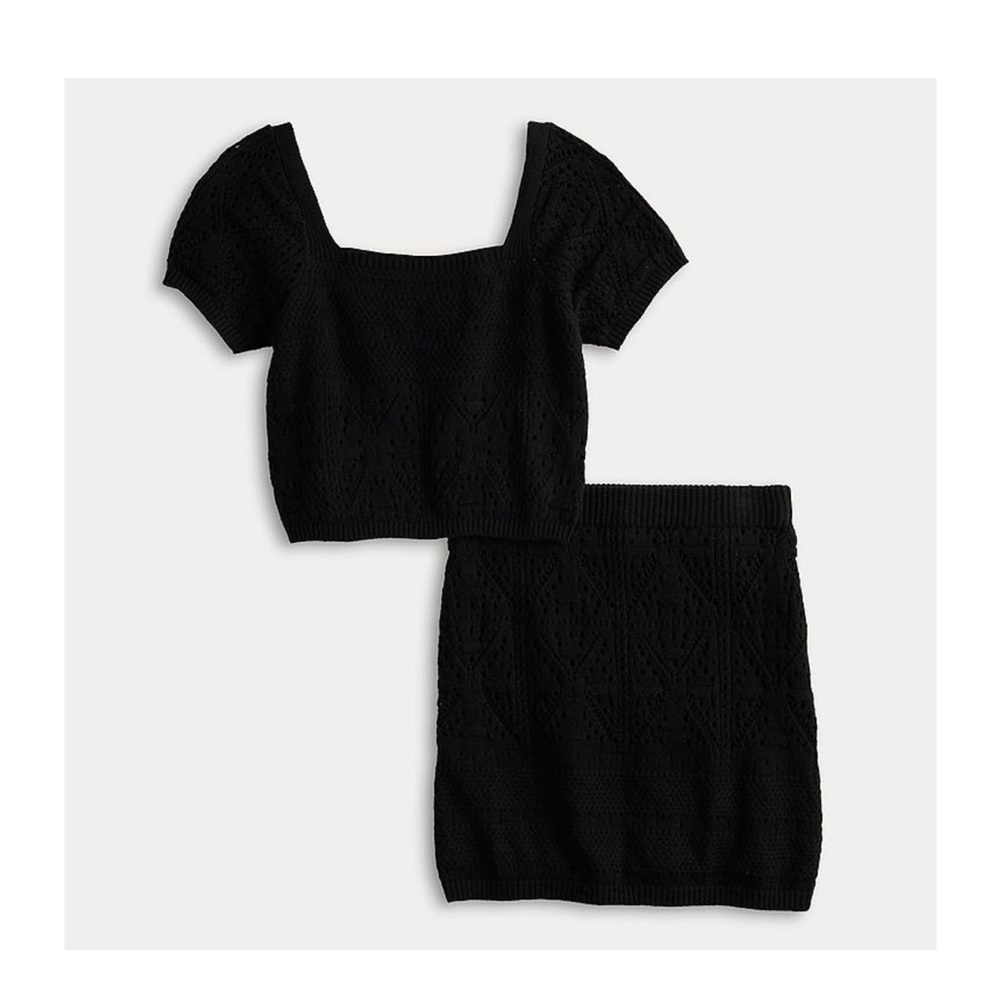 Freshman Black Skirt Set